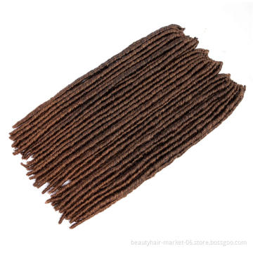 cheap soft dread lock synthetic braiding hair dreadlocks faux locs crochet braids Crochet Braids Hair Extensions